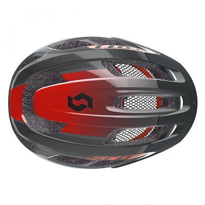 Превью Велошлем взрослый Шлем велосипедный SCOTT Supra Grey/Red fade